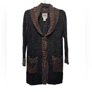 CURIO (Anthropologie) Sweater Jacket with Buttons and Pockets